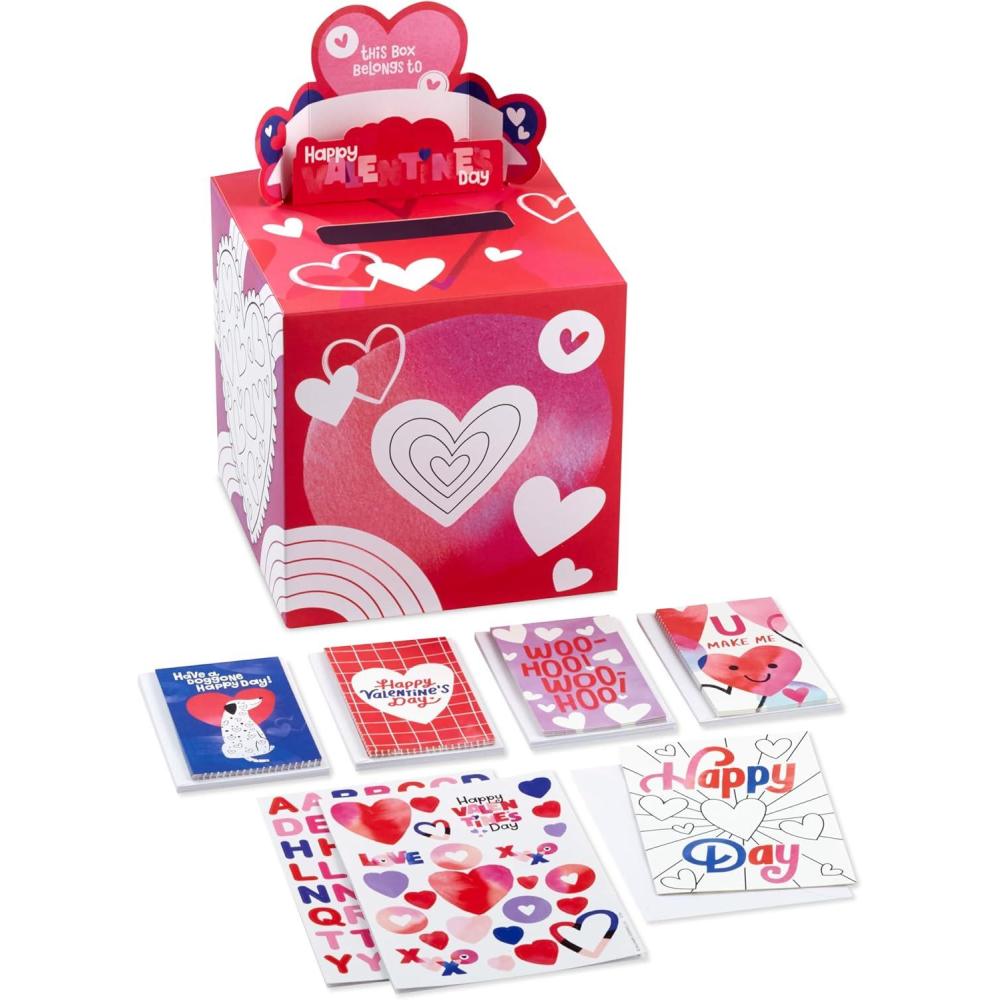 imageHallmark DIY PopUp Valentines Day Mailbox with Cards and Stickers for Classroom ExchangeDIY PopUp Box