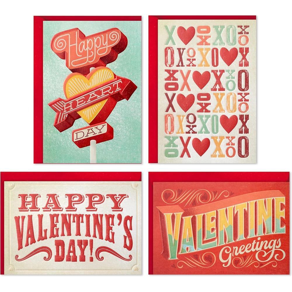 imageHallmark Fathers Day Card Assortment 24 Cards with Envelopes 6 DesignsValentine Bold Type Card Assortment