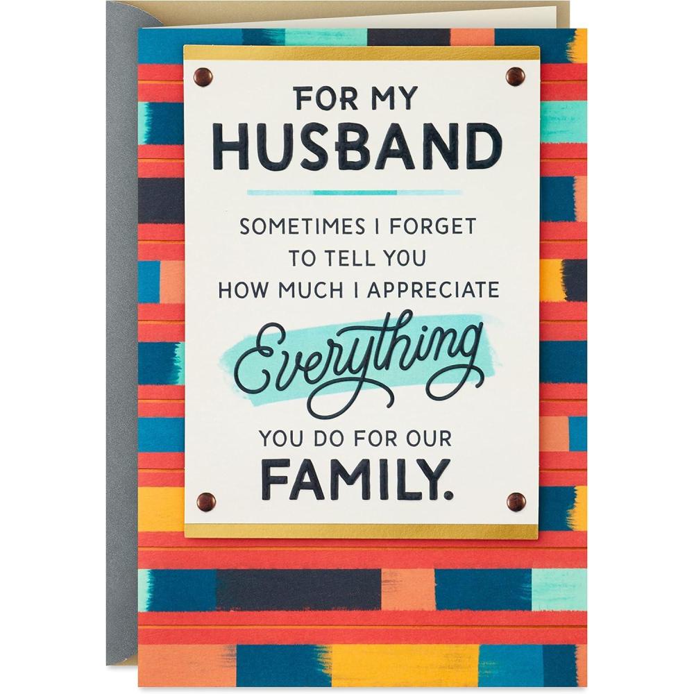 imageHallmark Fathers Day Card for Husband Appreciate Everything You Do