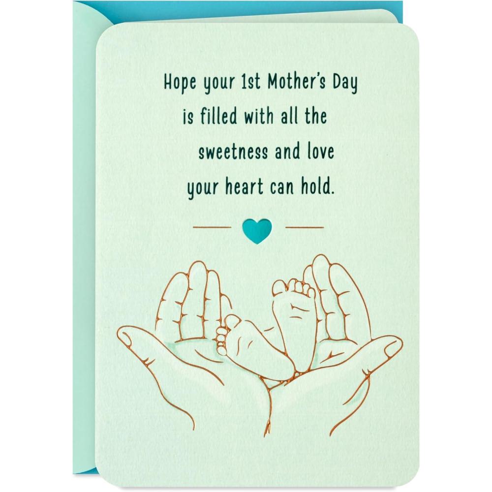 imageHallmark First Mothers Day Card for New Mom Sweetness and Love for Wife Daughter Daughter in Law Friend