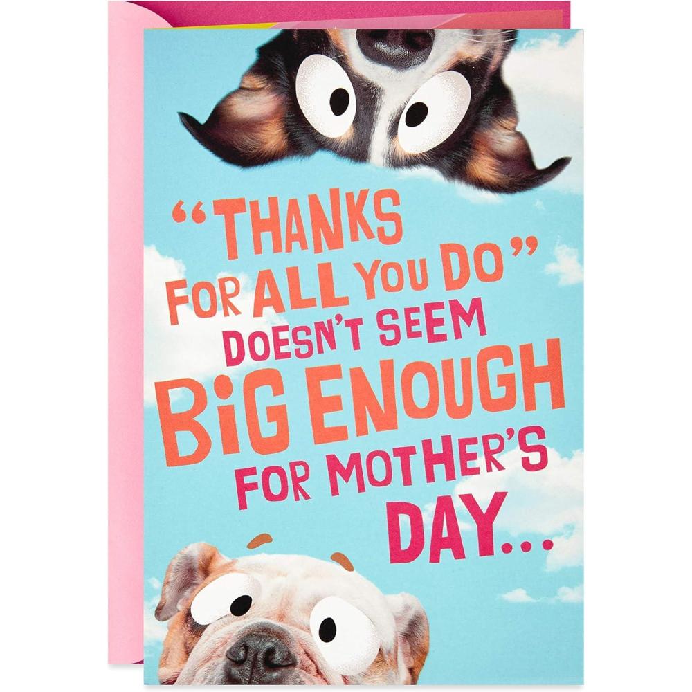 imageHallmark Funny Pop Up Mothers Day Card Dog BannerMulticolor