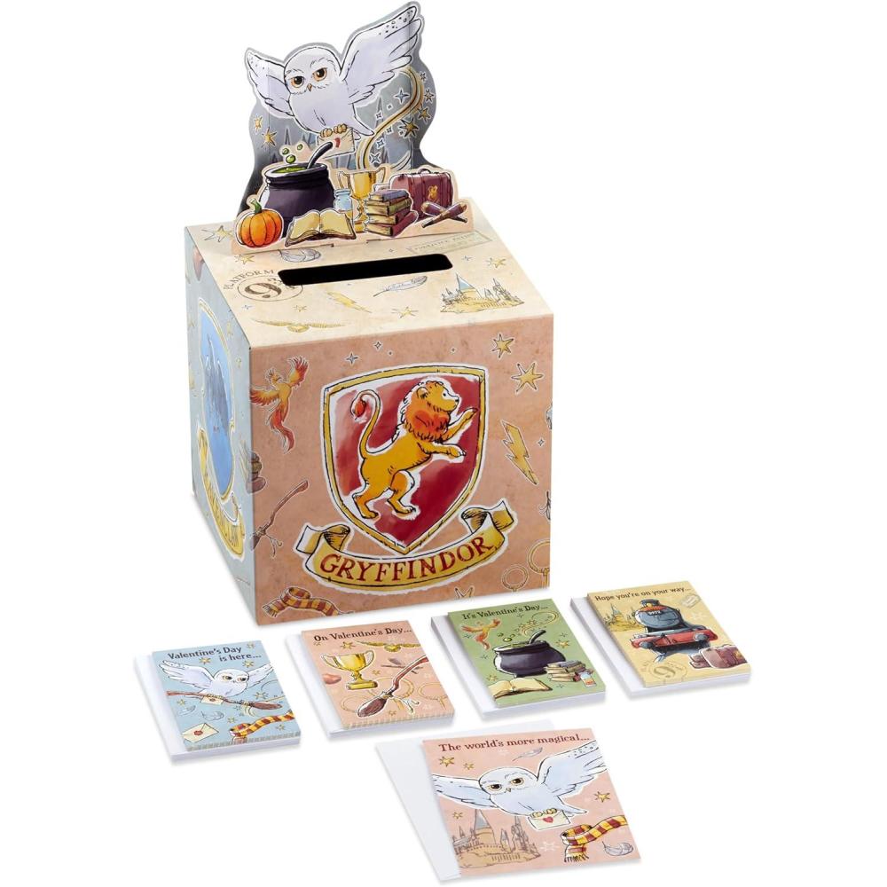 imageHallmark Harry Potter Valentines Day Cards for Kids with Pop Up Mailbox for Classroom ExchangeValentines Day Cards with Mailbox