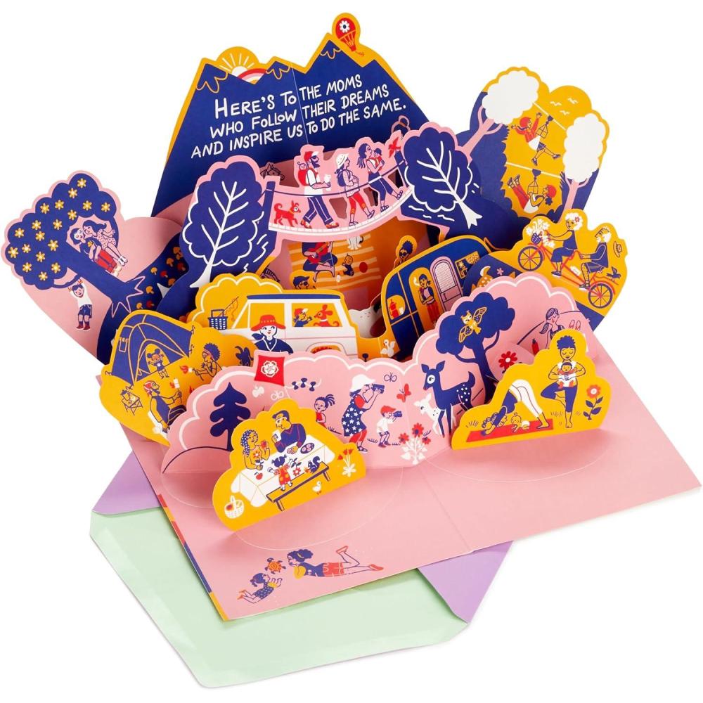 imageHallmark Mahogany Mothers Day Pop Up Card for Mom FlowersPop Up  Lifes an Adventure