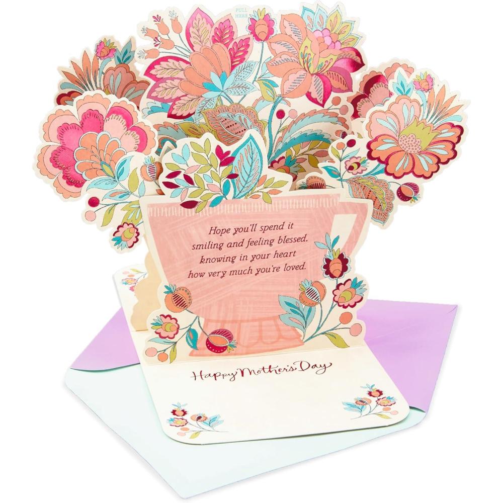 imageHallmark Mahogany Mothers Day Pop Up Card for Mom FlowersPop Up for Mom  Flowers
