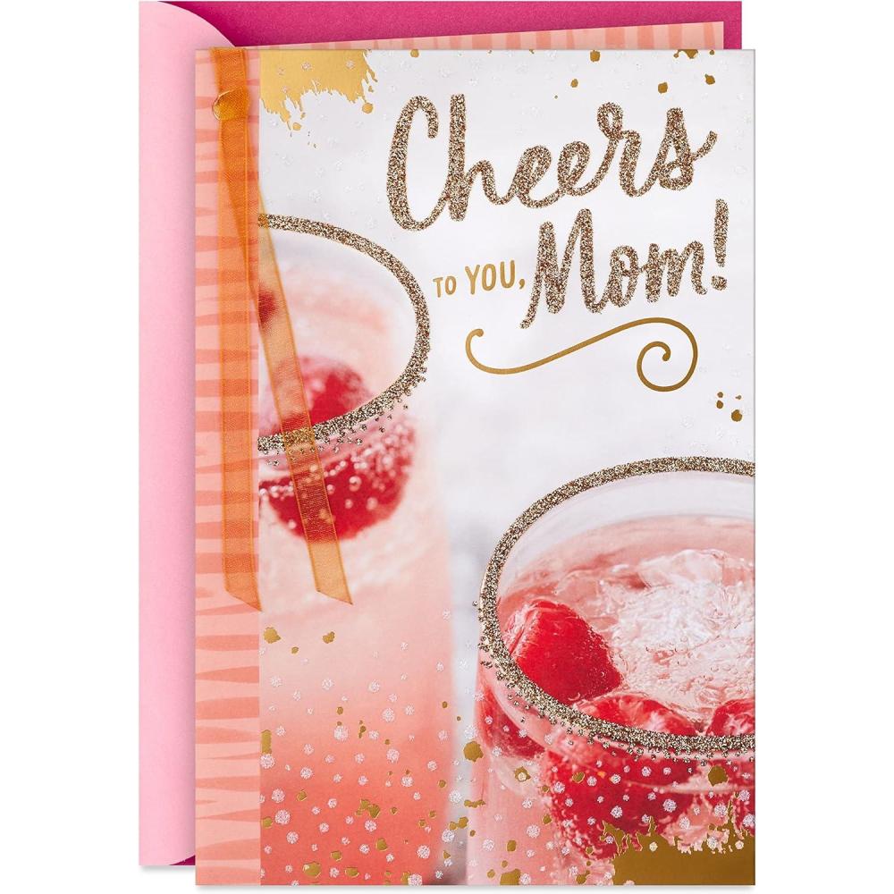 imageHallmark Mothers Day Card from Daughter How Lucky I AmCheers to You  Mom