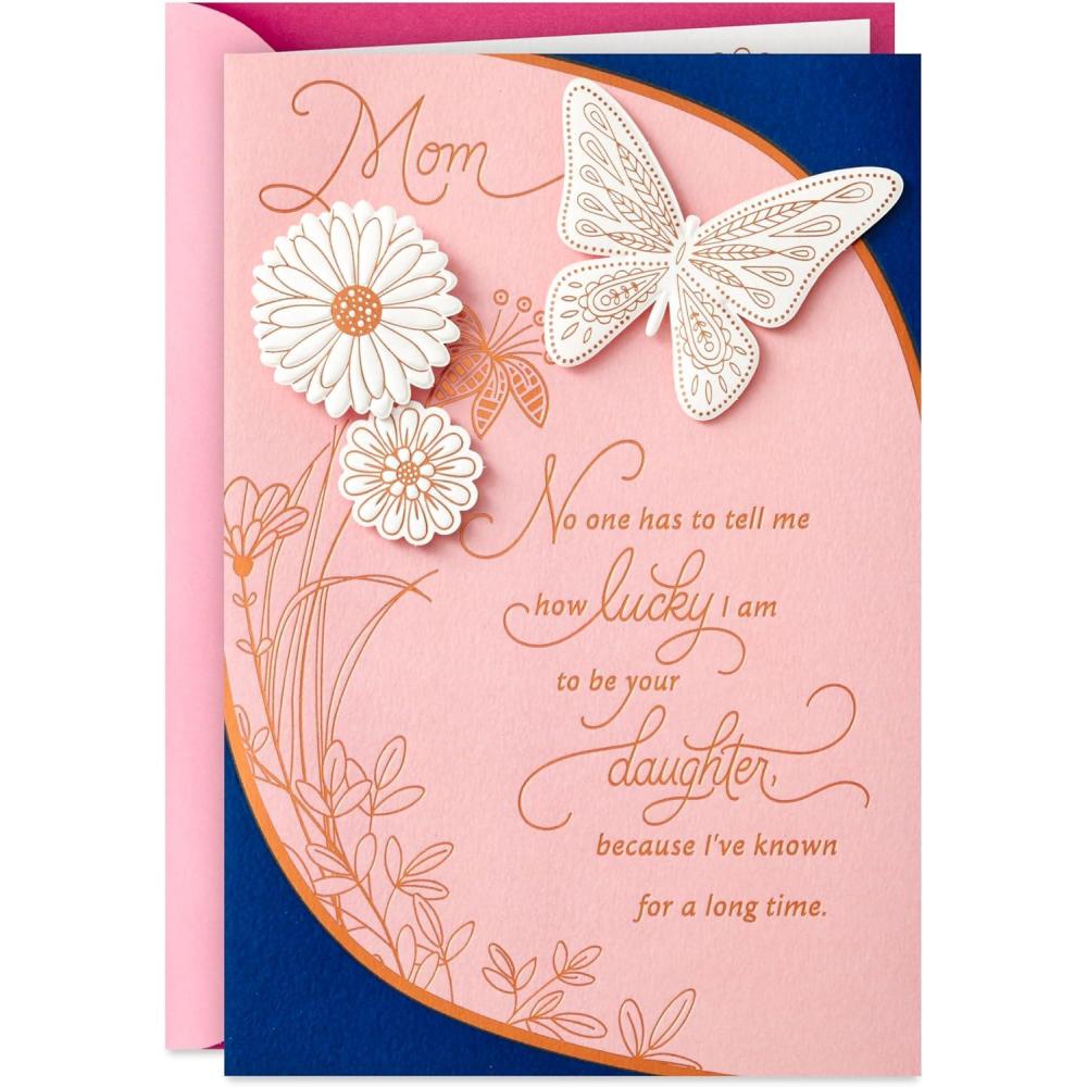 imageHallmark Mothers Day Card from Daughter How Lucky I AmHow Lucky I Am
