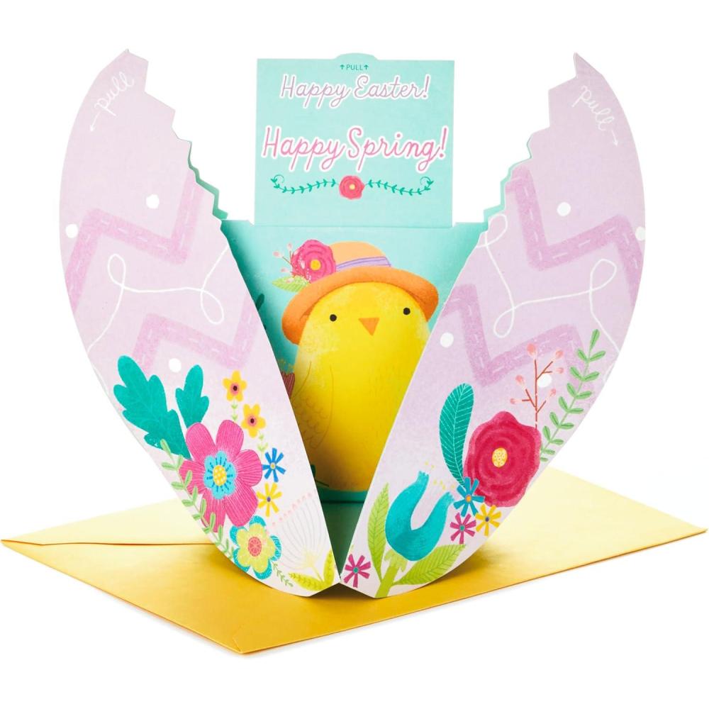 imageHallmark Musical Pop Up Easter Card Easter Egg Plays Ode to Joy