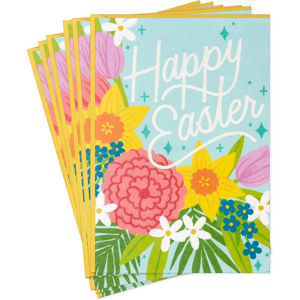 imageHallmark Pack of Easter Cards Lots of Happiness 6 Cards with Envelopes