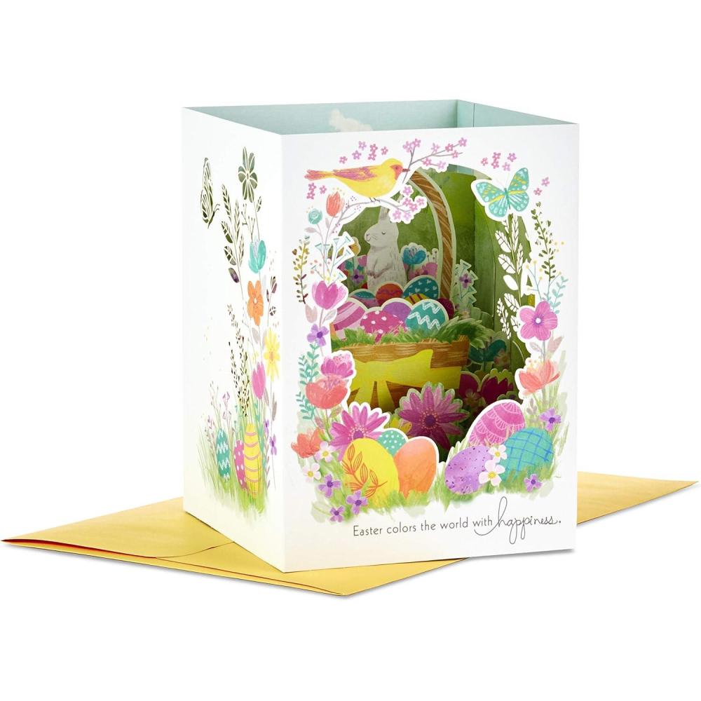 imageHallmark Paper Wonder Displayable Pop Up Easter Card Easter Basket