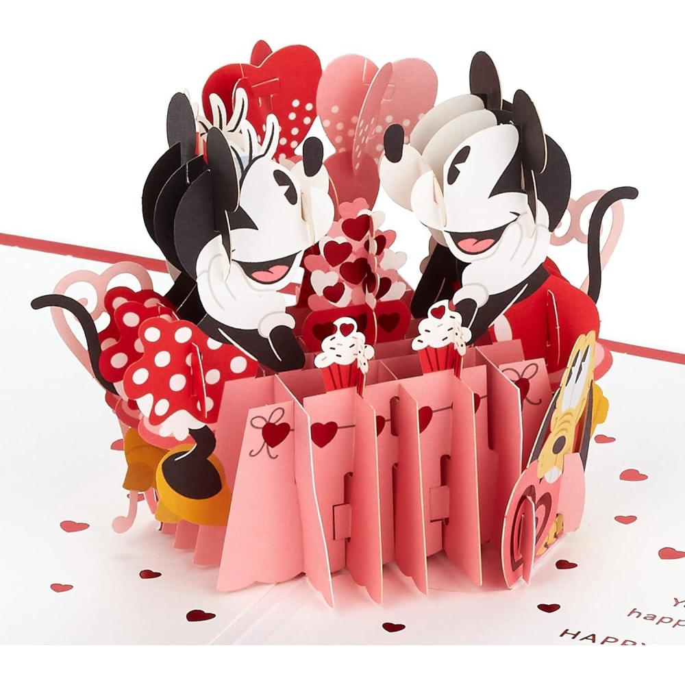 imageHallmark Paper Wonder Mothers Day Pop Up Card Cart of Pansies for Birthday for Her Spring Any OccasionPop Up  Mickey and Minnie
