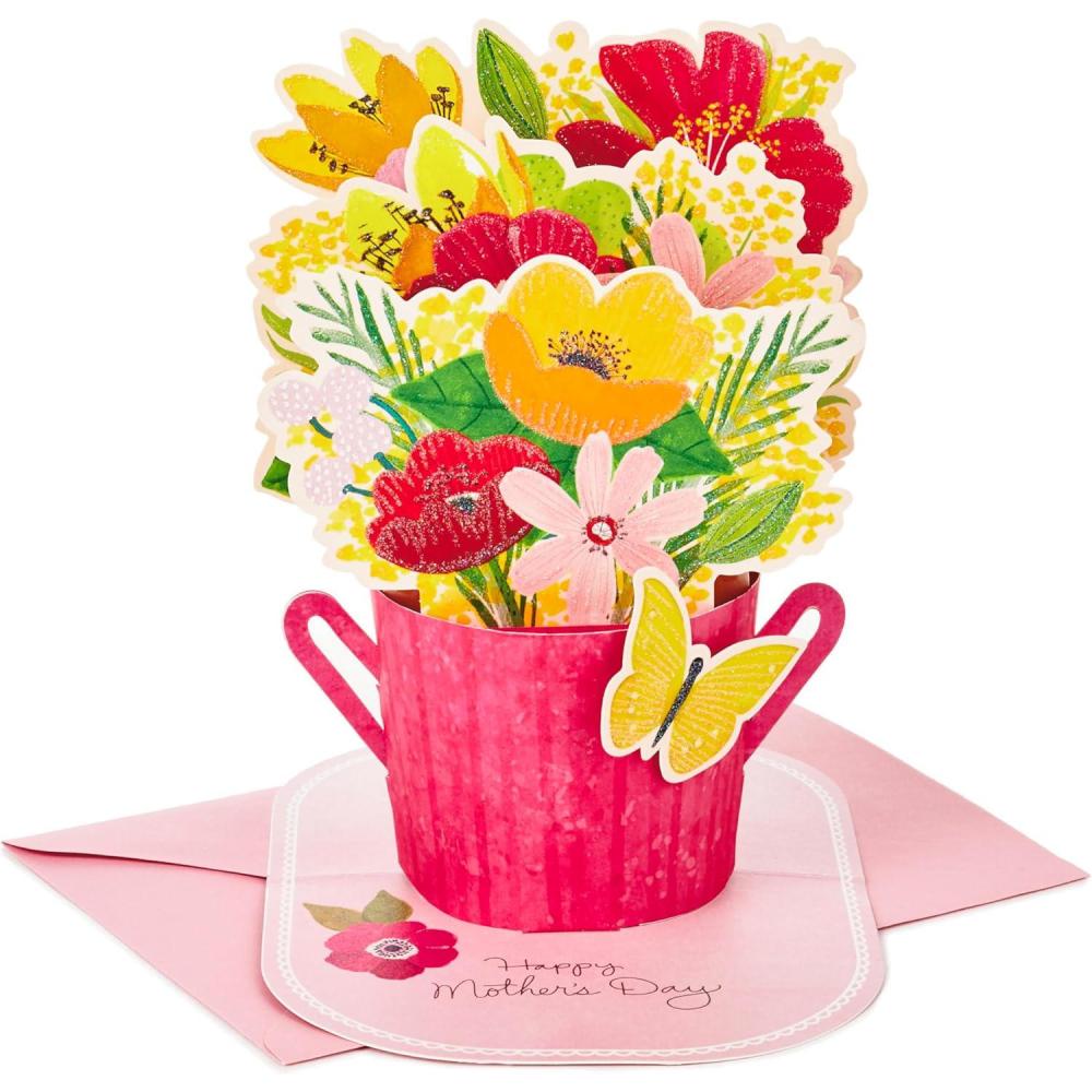 imageHallmark Paper Wonder Mothers Day Pop Up Card Flower Bouquet You Deserve This DayPop Up Bouquet  You Deserve This Day