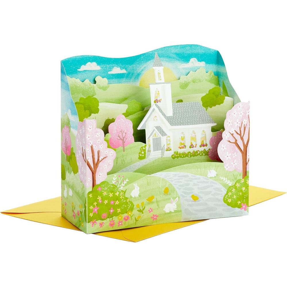imageHallmark Paper Wonder Mothers Day Pop Up Card Marjolein Bastin Beautiful DayEaster  Church Blessings Pop Up
