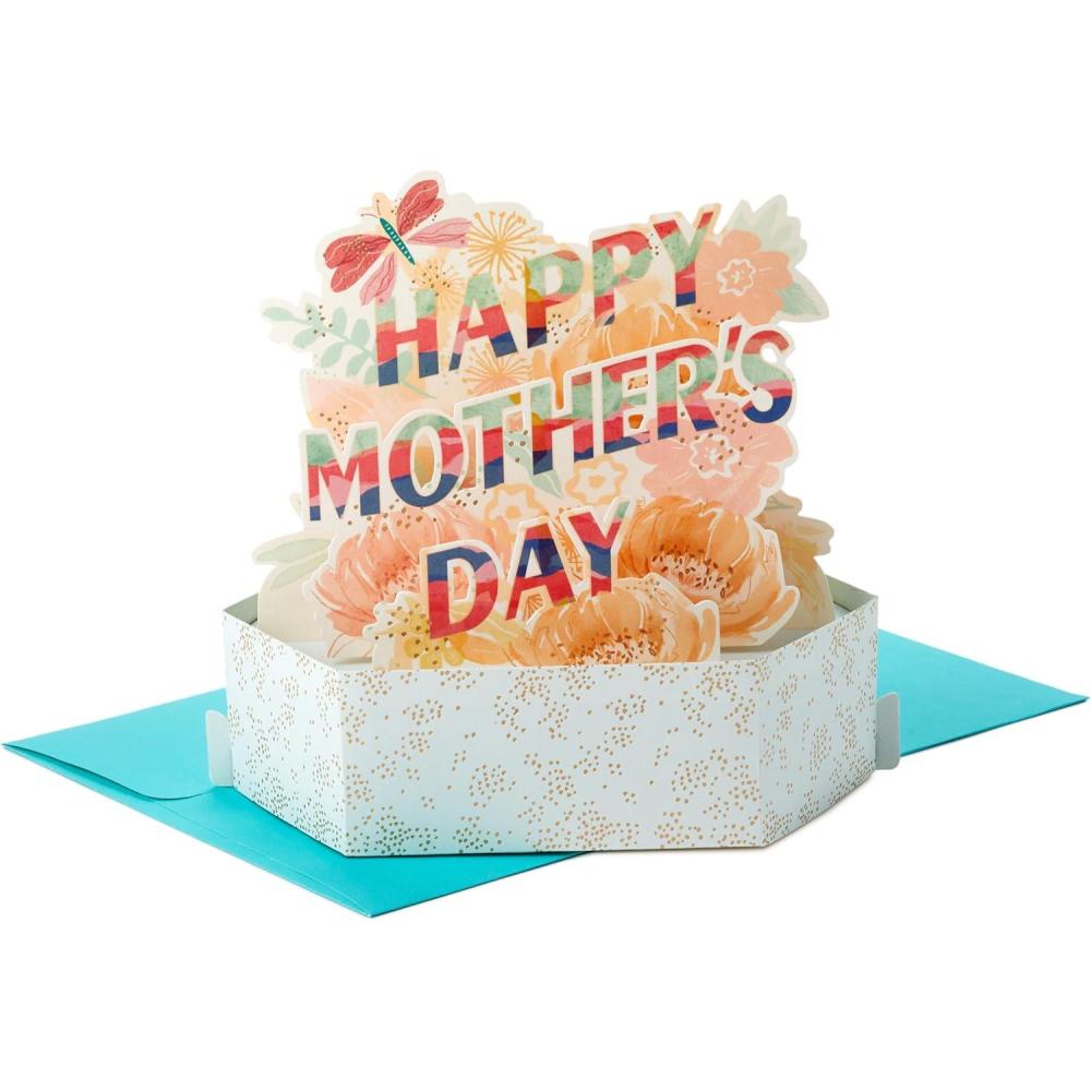 imageHallmark Paper Wonder Mothers Day Pop Up Card Pink FlowersHappy Mothers Day