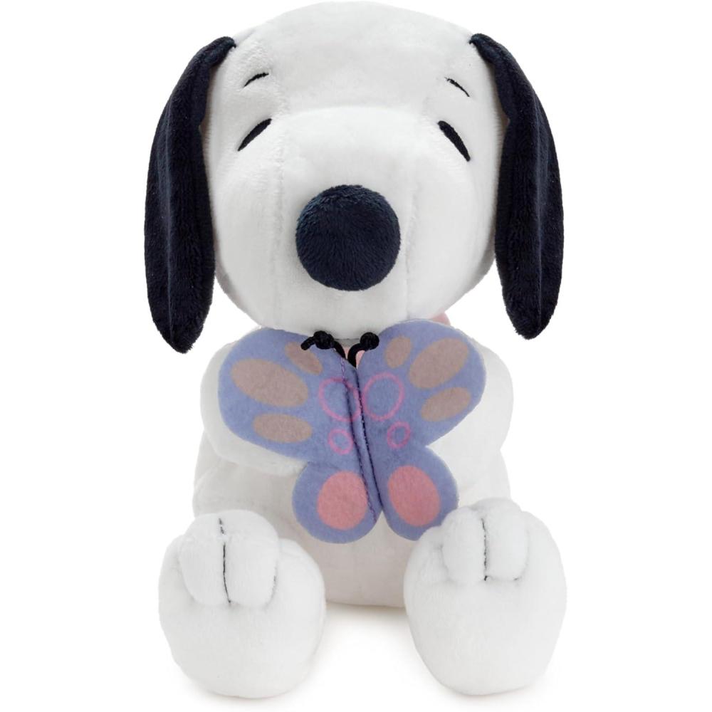 imageHallmark Peanuts Snoopy Plush Toy Spring Butterfly Easter Gift for Kids Fans CollectorsSnoopy with Butterfly