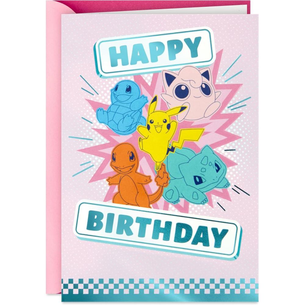 imageHallmark Pokemon Valentines Day Cards ampamp Mailbox with Sound for Classroom Exchange 34 PieceBirthday Card