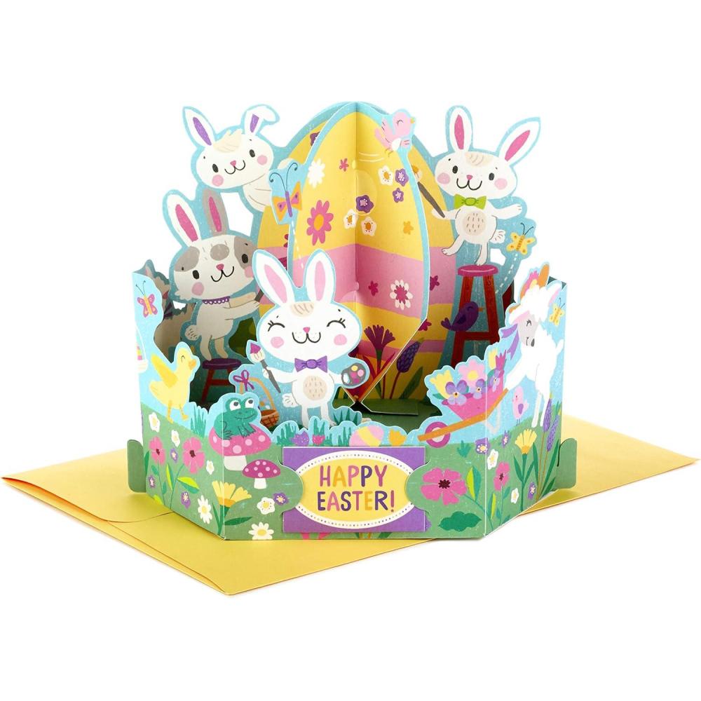 imageHallmark Pop Up Easter Card Displayable Woodland Creatures