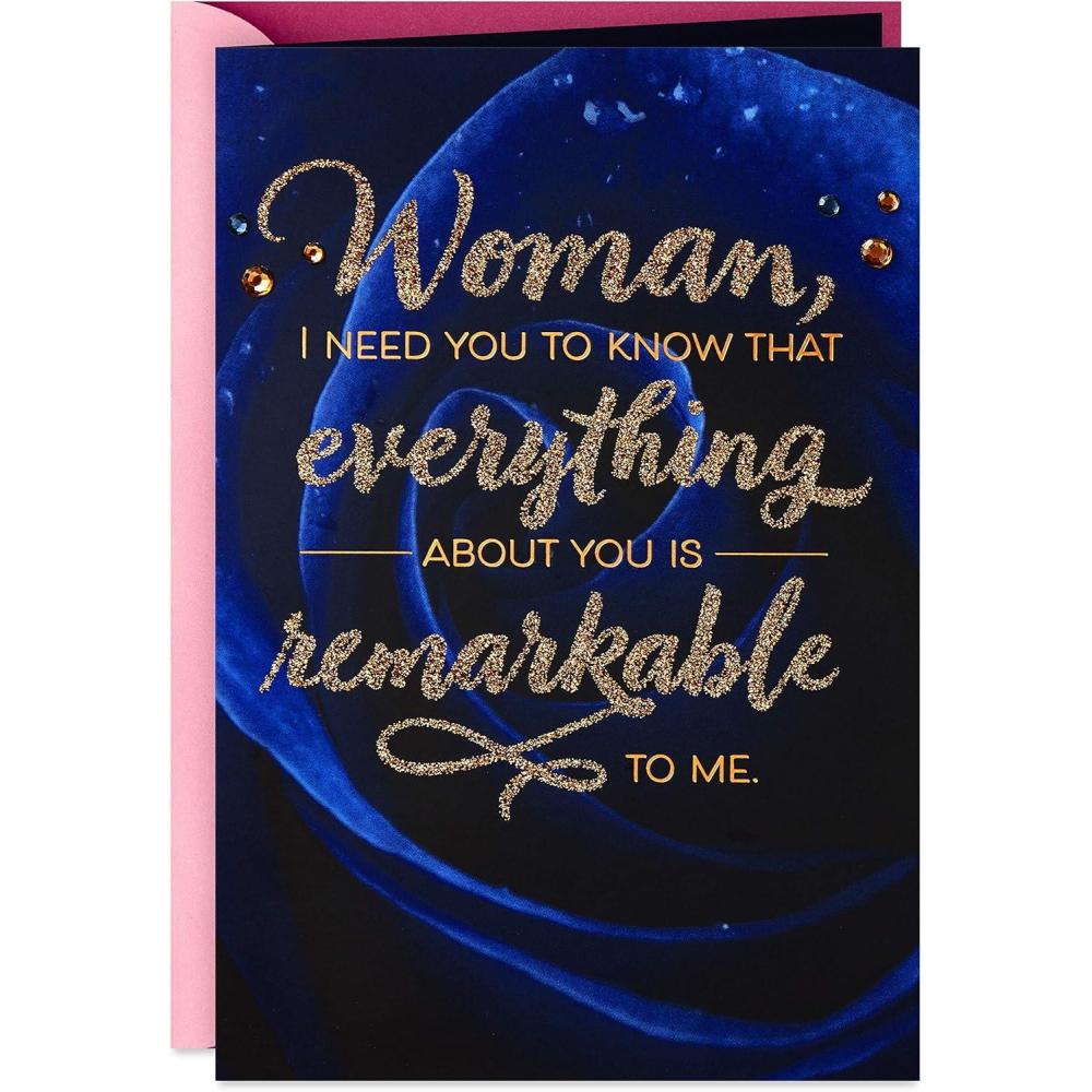 imageHallmark Romantic Mothers Day Card for Wife Girlfriend or Partner Youre Everything to MeEverything About You is Remarkable