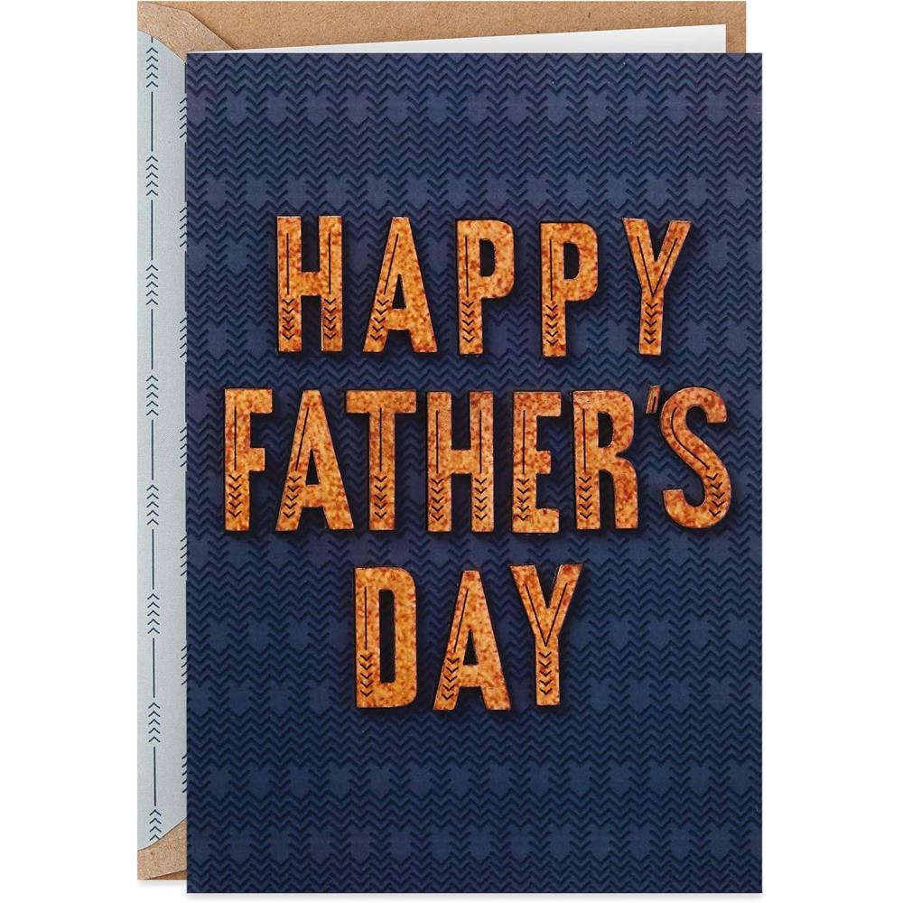 imageHallmark Signature Fathers Day Card Cork Lettering Thankful for You 799FFW9652Cork Lettering  Thankful