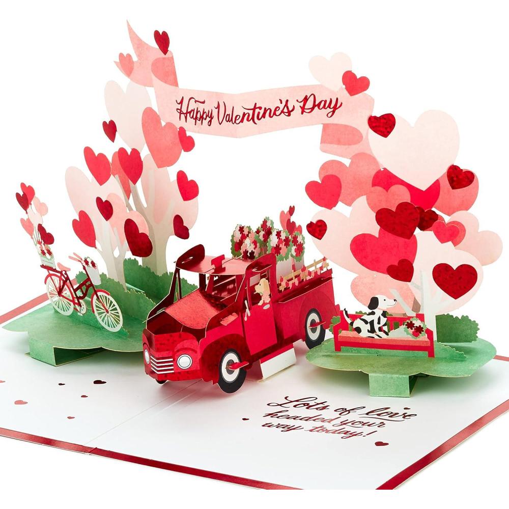 imageHallmark Signature Paper Wonder Mothers Day Pop Up Card Thankful for You for Easter Friendship Thank YouVintage Red Truck Pop Up