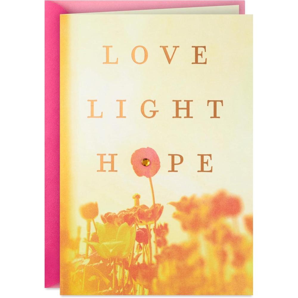 imageHallmark Spiritual Easter Card Love Light Hope for Friends Neighbors SiblingsLove  Light  Hope