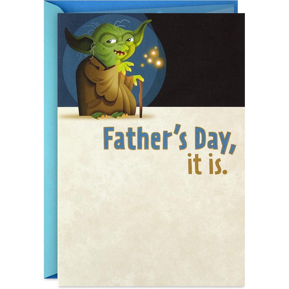 imageHallmark Star Wars Fathers Day Card Yoda Celebrate You We Must May the 4th