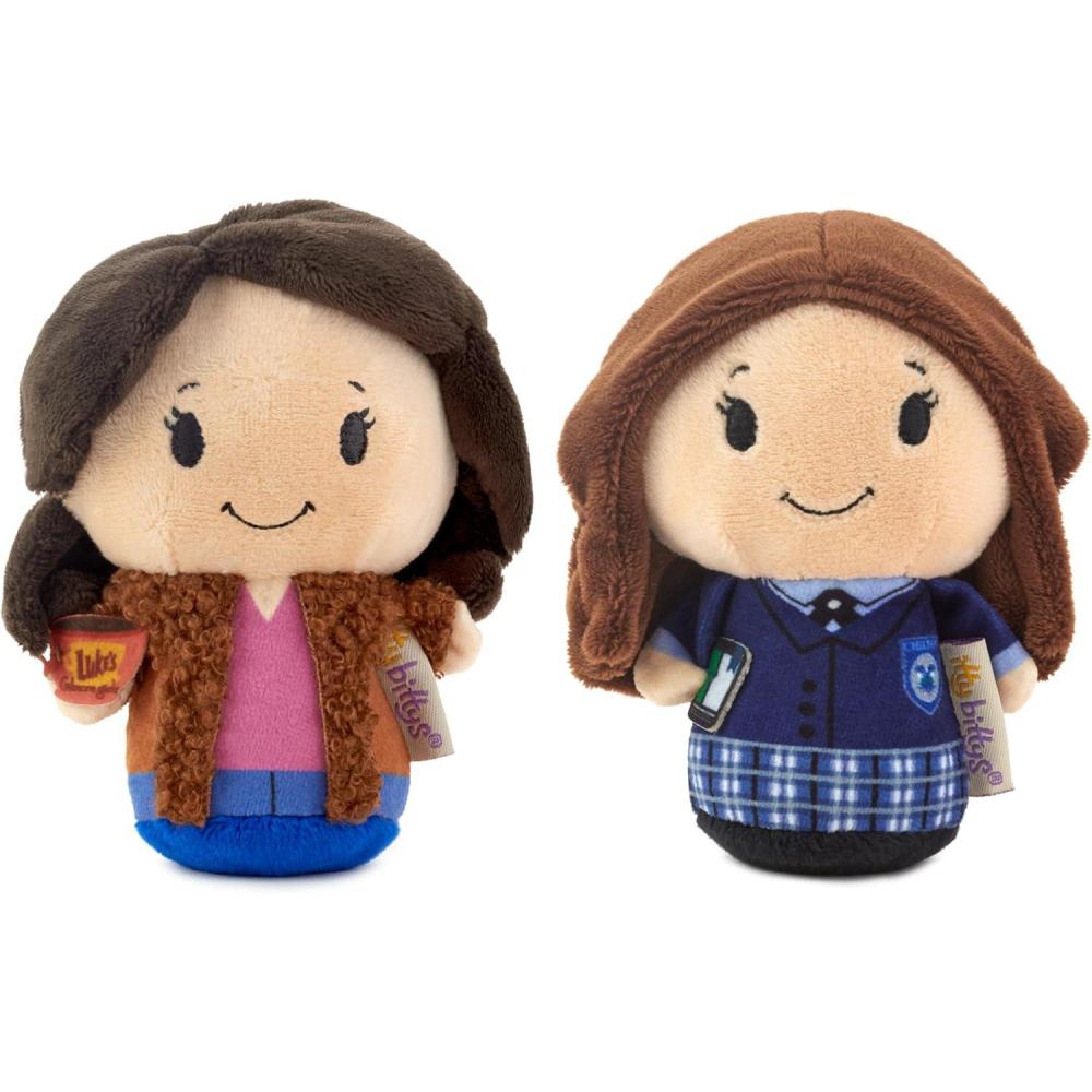 imageHallmark itty Bitty Gilmore Girls Plush Toys Lorelai and Rory Set of 2 4quot Mini Stuffed Animals Mom Gift for Mothers Day
