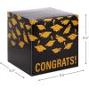 Hallmark 10″ Elegant Card Receiving Box (Pearl and Gold Dots) for Weddings, Graduations, Retirements, Birthdays, Open Houses, Anniversaries(Gold  Black)