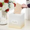 Hallmark 10″ Elegant Card Receiving Box (Pearl and Gold Dots) for Weddings, Graduations, Retirements, Birthdays, Open Houses, Anniversaries(Pearl  Gold)