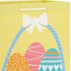 Hallmark 11″ Large Easter Gift Bags (3-Pack: Easter Basket, Bunny, “Happy Easter” Stripes) in Yellow, Blue, Green(1 Count (Pack of 3))