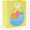 Hallmark 11″ Large Easter Gift Bags (3-Pack: Easter Basket, Bunny, “Happy Easter” Stripes) in Yellow, Blue, Green(1 Count (Pack of 8))