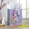 Hallmark 13″ Large Mother’s Day Gift Bag with Tissue Paper (Pastel Floral Stripe with Gold Accents) for Mom, Grandma, Nana, New Mothers(Purple Black)