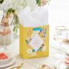 Hallmark 13″ Large Mother’s Day Gift Bag with Tissue Paper (Pastel Floral Stripe with Gold Accents) for Mom, Grandma, Nana, New Mothers(Yellow  Gold)
