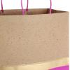 Hallmark 13″ Large Paper Gift Bags (Pack of 6 – Turquoise & Kraft) for Birthdays, Easter, Weddings, Mother’s Day, Baby Showers, Bridal Showers or Any Occasion(Pink)