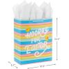 Hallmark 15″ Extra Large Easter Gift Bag with Tissue Paper (Happy Easter, Polka Dots) for Easter Baskets, Easter Egg Hunts and Kids Presents(Hooray for Easter)