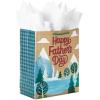 Hallmark 17″ Extra Large Father’s Day Gift Bag with Tissue Paper (Orange, Yellow, Blue Plaid) for Dads, Grandpas, Uncles(Woodsy Outdoors)