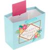 Hallmark 17″ Extra Large Mother’s Day Gift Bag with Tissue Paper (Red Roses, Green Foliage, Bright Blue) for Mom, Grandma, Nana, New Mother(Light Blue Floral with Gold Foil)