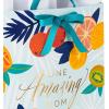 Hallmark 17″ Extra Large Mother’s Day Gift Bag with Tissue Paper (Red Roses, Green Foliage, Bright Blue) for Mom, Grandma, Nana, New Mother(Tropical Fruit)