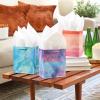 Hallmark 6″ Small Solid Color Gift Bags – Pack of 5 in Red, Green, Blue, Light Pink, Hot Pink for Birthdays, Holidays, Parties or Any Occasion(Pink  Purple  Blue  Green)