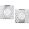 Hallmark 8″ Medium Pearl White Gift Boxes with Wrap Bands (3 Boxes, 3 Wrap Bands) for Easter, Weddings, Bridal Parties, Valentine’s Day, Graduations, Wrapped Treats and Cookies(White and Silver)