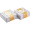 Hallmark 8″ Medium Pearl White Gift Boxes with Wrap Bands (3 Boxes, 3 Wrap Bands) for Easter, Weddings, Bridal Parties, Valentine’s Day, Graduations, Wrapped Treats and Cookies(White and Gold)