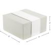 Hallmark 8″ Medium Pearl White Gift Boxes with Wrap Bands (3 Boxes, 3 Wrap Bands) for Easter, Weddings, Bridal Parties, Valentine’s Day, Graduations, Wrapped Treats and Cookies(Antique White)