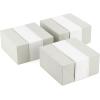 Hallmark 8″ Medium Pearl White Gift Boxes with Wrap Bands (3 Boxes, 3 Wrap Bands) for Easter, Weddings, Bridal Parties, Valentine’s Day, Graduations, Wrapped Treats and Cookies(Antique White)