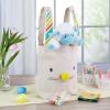 Hallmark 8″x10″ Easter Canvas Tote Bag (Bunny Ears) for Easter Baskets, Egg Hunts, Spring Birthdays and More(Bunny Ears)