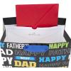 Hallmark 9″ Medium Gift Bag with Tissue Paper (Cheers! Beer Mug) for Christmas, Father’s Day, Birthdays, Graduations, Promotions, New Jobs or Any Occasion(Best Dad (Black))