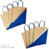 Hallmark 9″ Medium Paper Gift Bags, 8-Pack (Pink & Kraft) for Easter, Birthdays, Mother’s Day, Weddings, Baby Showers, Bridal Showers, Any Occasion(Blue)