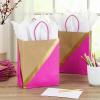 Hallmark 9″ Medium Paper Gift Bags, 8-Pack (Pink & Kraft) for Easter, Birthdays, Mother’s Day, Weddings, Baby Showers, Bridal Showers, Any Occasion(Pink)