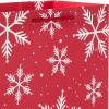 Hallmark 9″ Medium Paper Gift Bags (Pack of 8 – White & Kraft) for Easter, Birthdays, Mother’s Day, Weddings, Graduations, Baby Showers, Bridal Showers, Care Packages and More(Red  White and Gray  Farmhouse  Snowflakes)