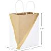 Hallmark 9″ Medium Paper Gift Bags (Pack of 8 – White & Kraft) for Easter, Birthdays, Mother’s Day, Weddings, Graduations, Baby Showers, Bridal Showers, Care Packages and More(White)