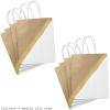 Hallmark 9″ Medium Paper Gift Bags (Pack of 8 – White & Kraft) for Easter, Birthdays, Mother’s Day, Weddings, Graduations, Baby Showers, Bridal Showers, Care Packages and More(White)