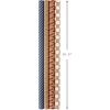 Hallmark All Occasion Reversible Wrapping Paper – Gold & Kraft Stripes, Triangles, Chevron, Polka Dots(Kraft  Blue  Red  White)